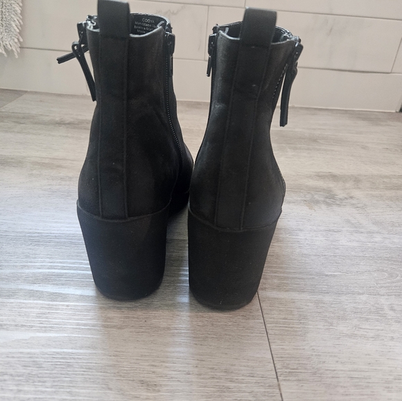 Mix No. 6 Black platform boot with zipper - Picture 5 of 6